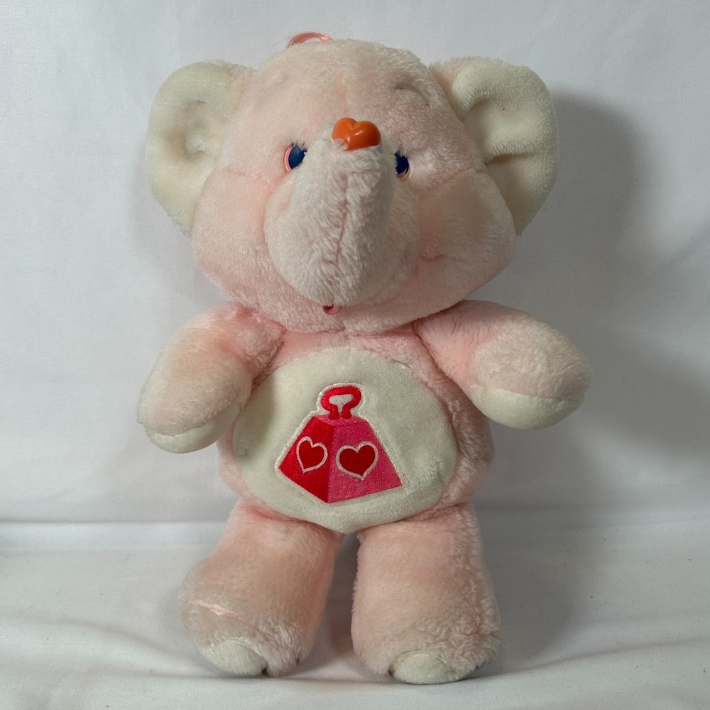 Care Bear Cousins Elephant Lotsa Heart 1984 Kenner Pink Vintage Plush Original